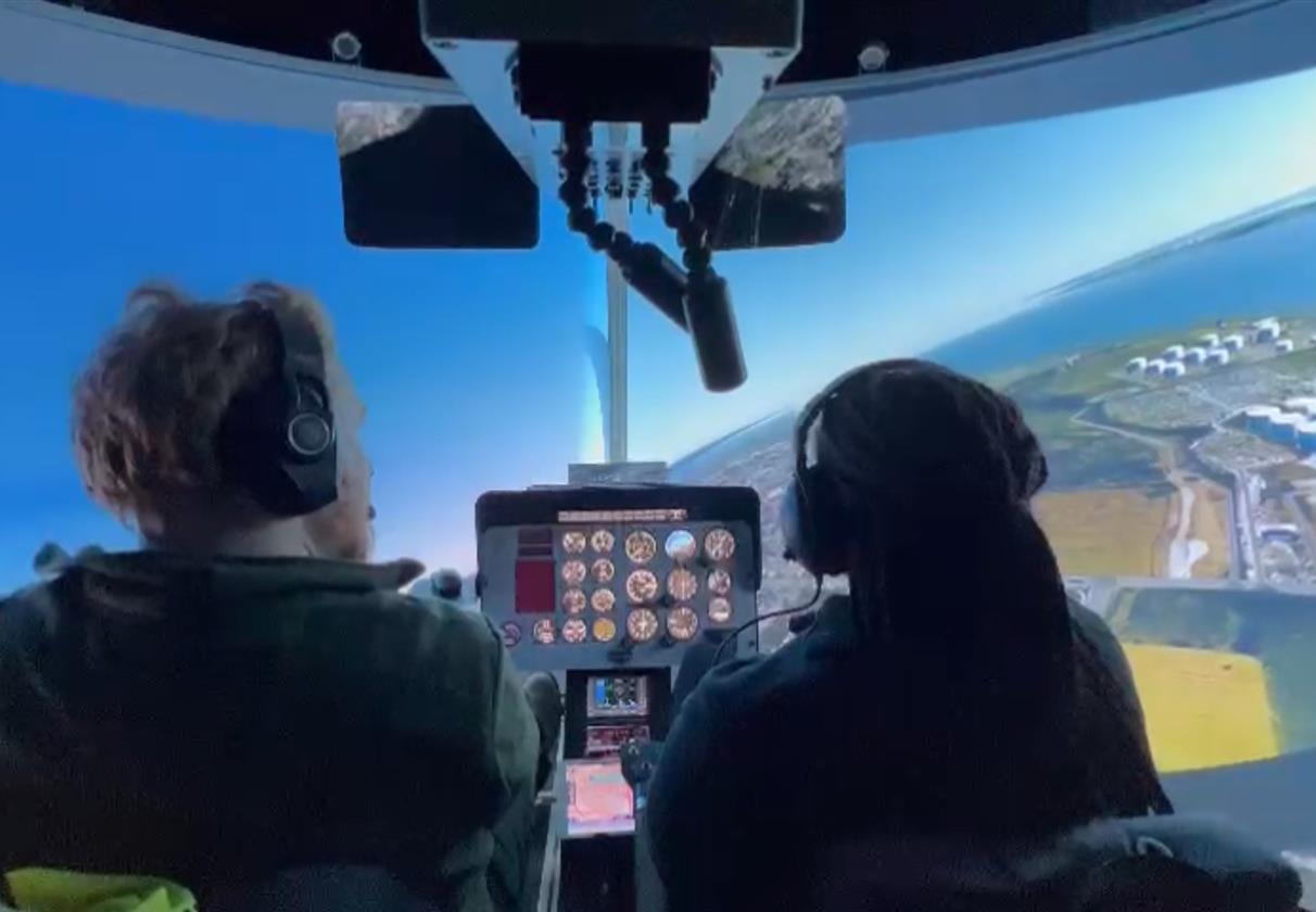 Private Helicopter Flight Simulator with Lunch