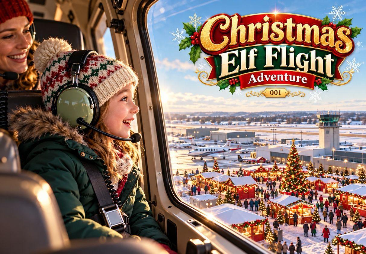 Christmas Elf Helicopter Flight Adventure